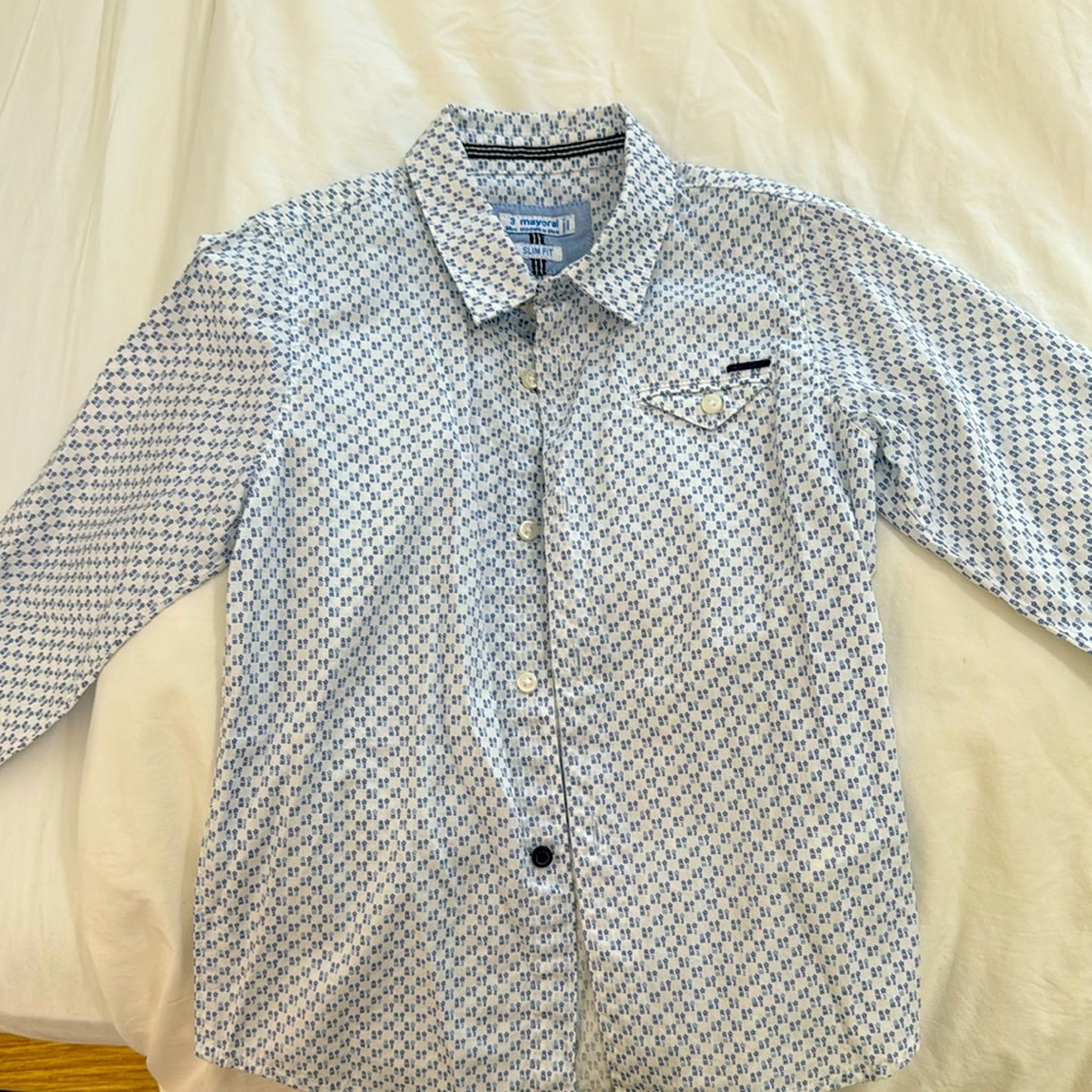 Boys slim fit dress shirt